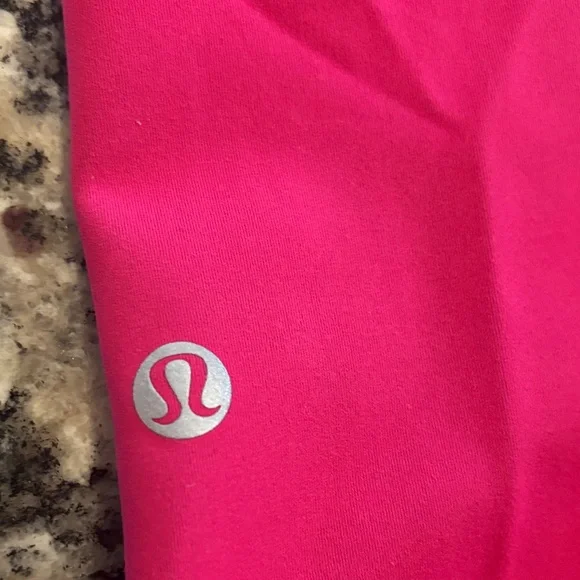 Lululemon Pink Wunder Train High Rise Tights With Pockets Size 6 - Picture 8 of 9